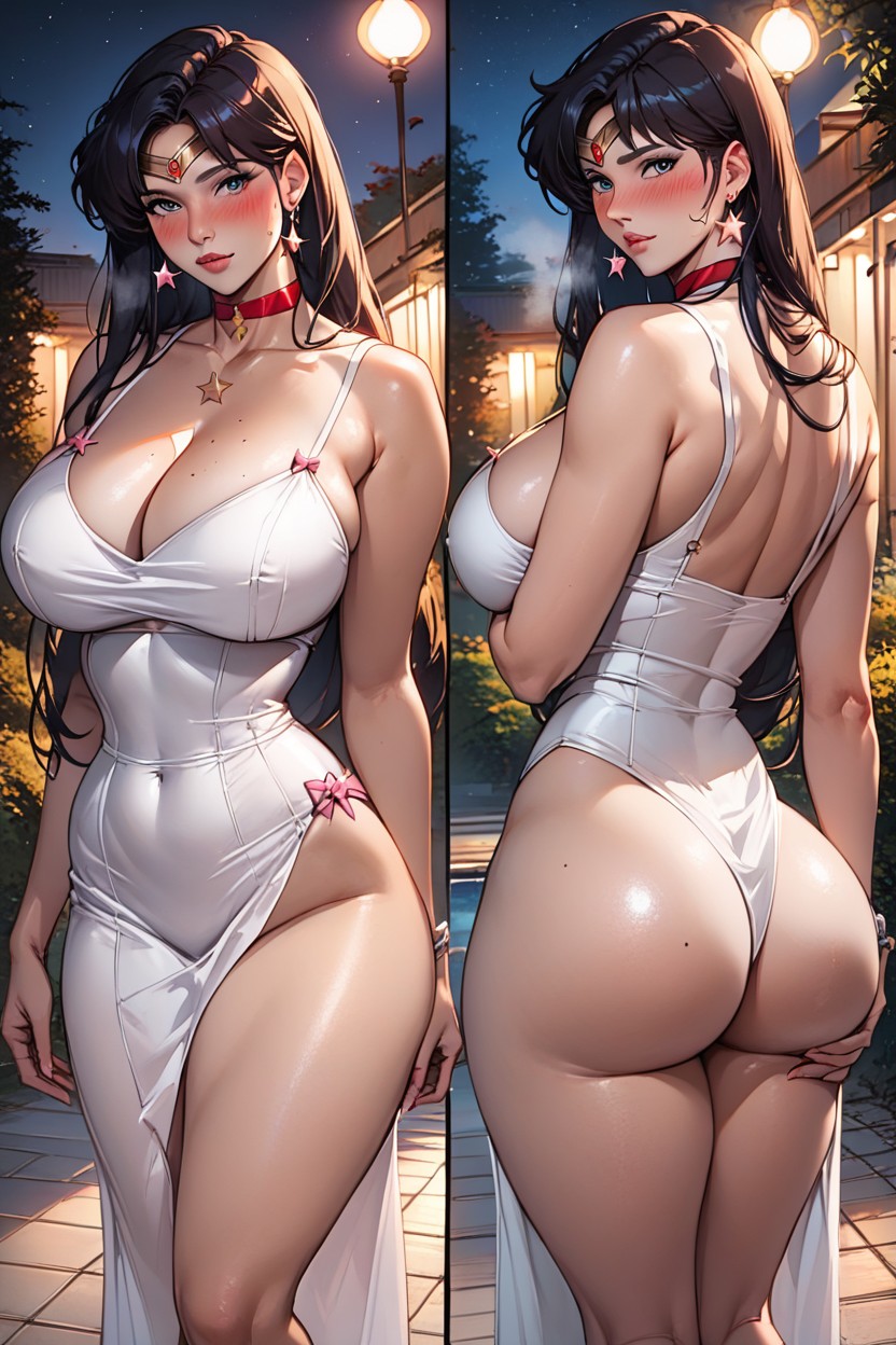 At Night, Perfect Breast, Sexy Makeup Hentai AI Porn