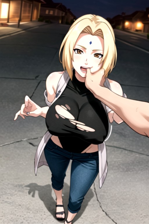 Breast Expansion, Swimsuit, Tsunade (naruto) Furry AI Porn