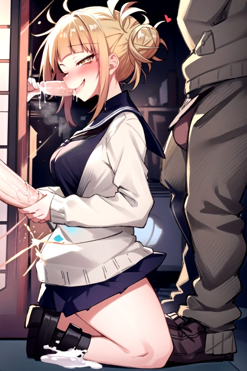 Mischievously, Himiko Toga From My Hero Academia, Togahimiko From My Hero Academy Hentai AI Porn