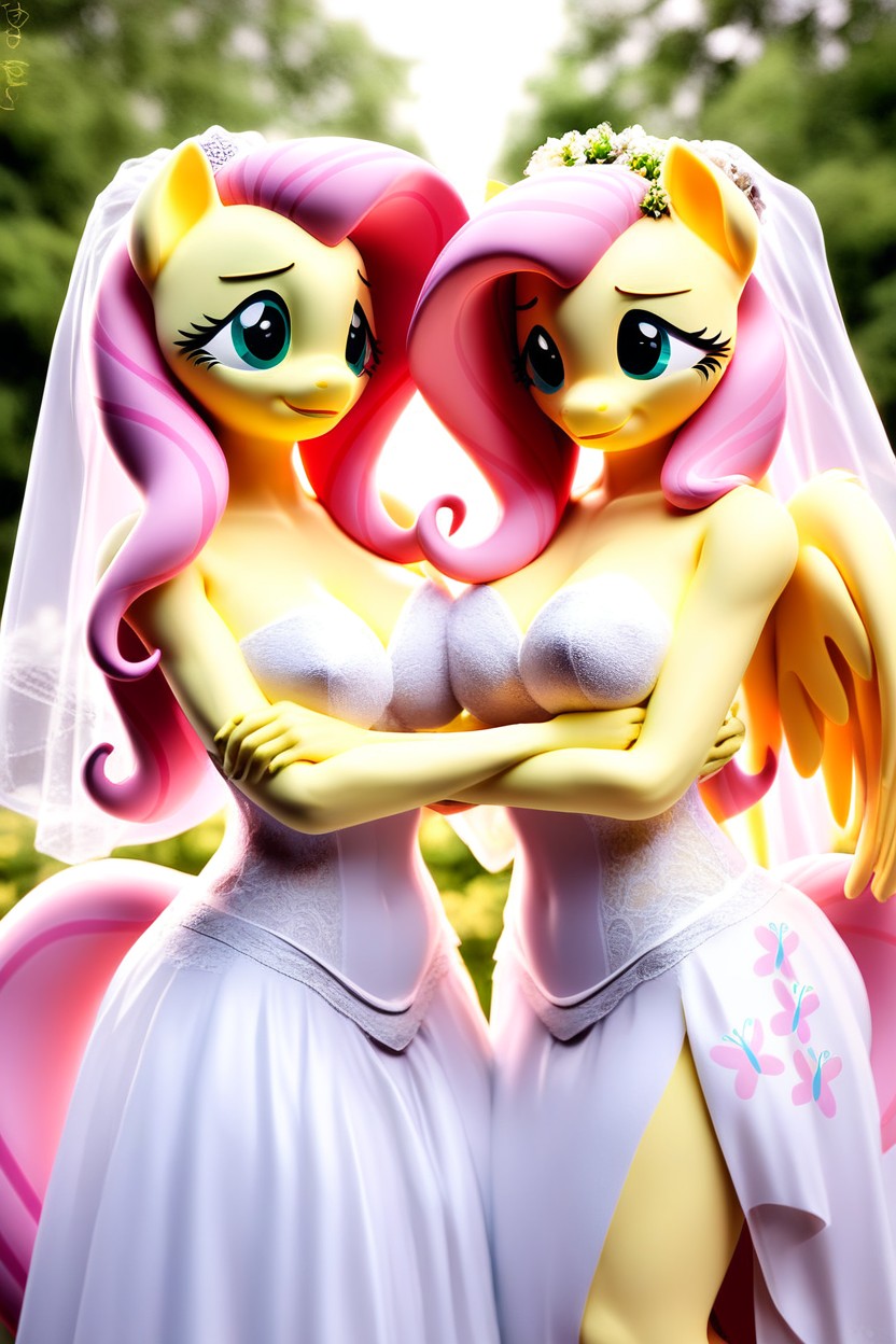 Mrs Shy From My Little Pony, Wedding Dress, Futanari Furry AI Porn