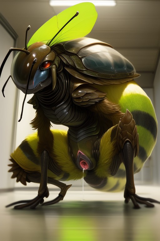 Presenting Abdomen, Puckered Spinneret, Cervix Furry AI Porn