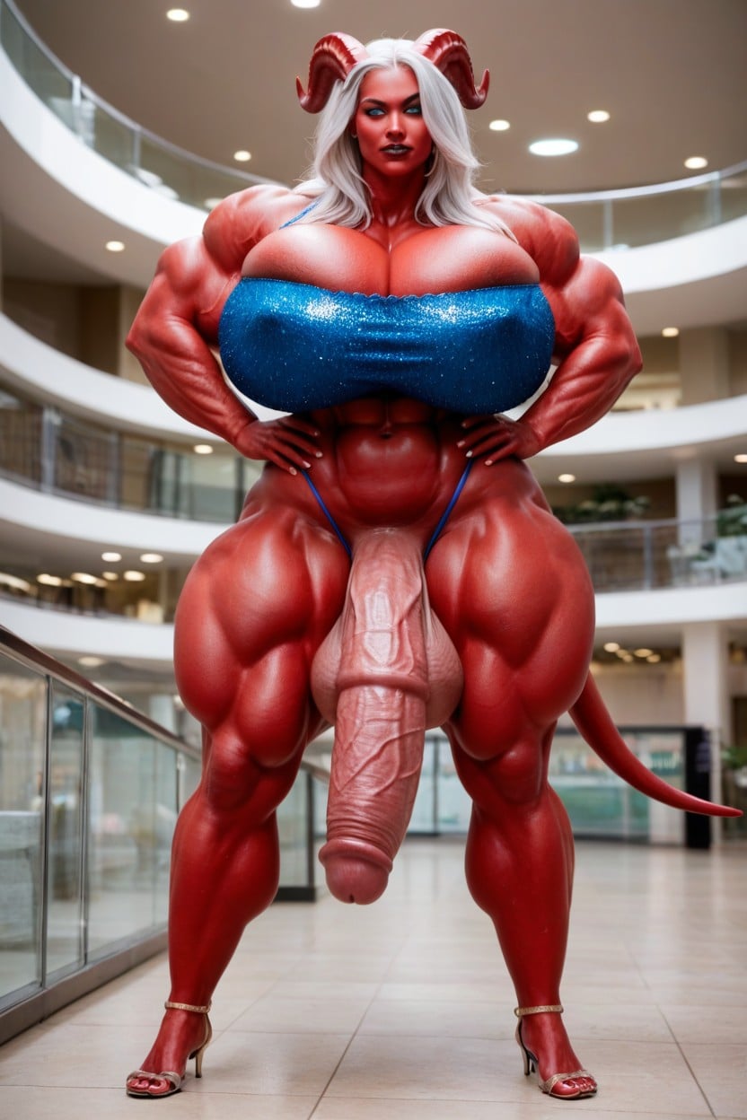 Cock Expansion, Long Length, Fit Body Shemale AI Porn