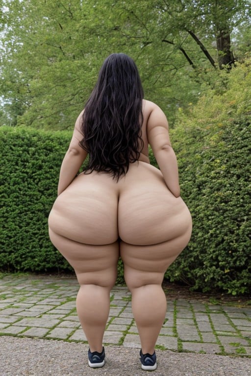 하이퍼 하체 무거운, Ssbbw, 엉덩이 지지AI 포르노