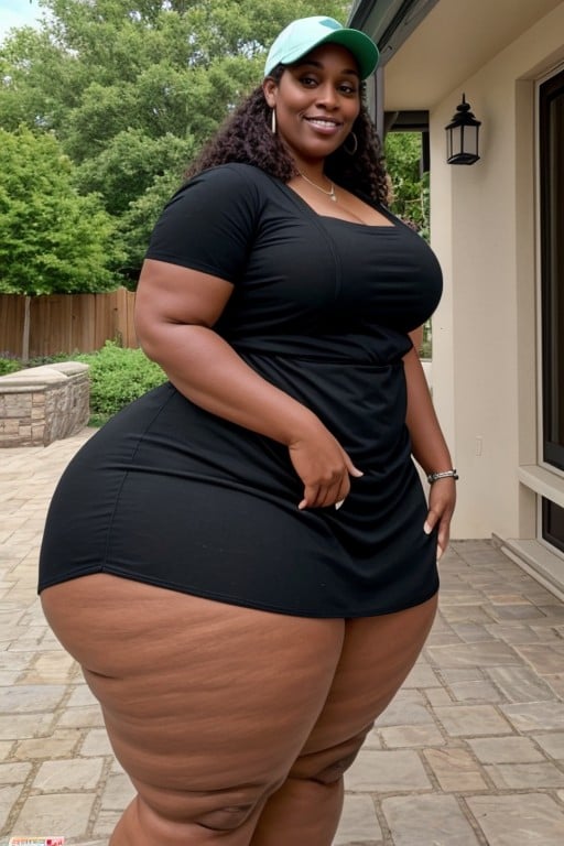 Ssbbw, Barista, Africana Pornografia de IA