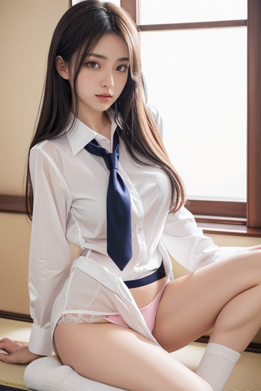 制服, パンチラ, 18AIポルノ