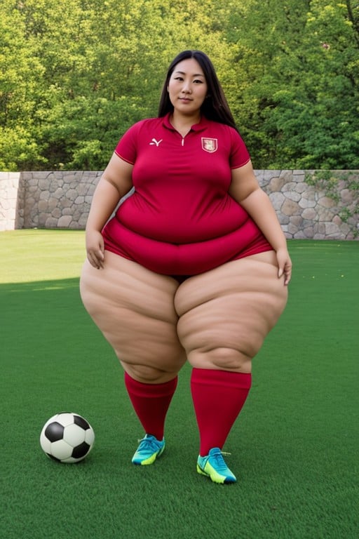 Football (soccer) Player, Ssbbw, 30+ AI Porn