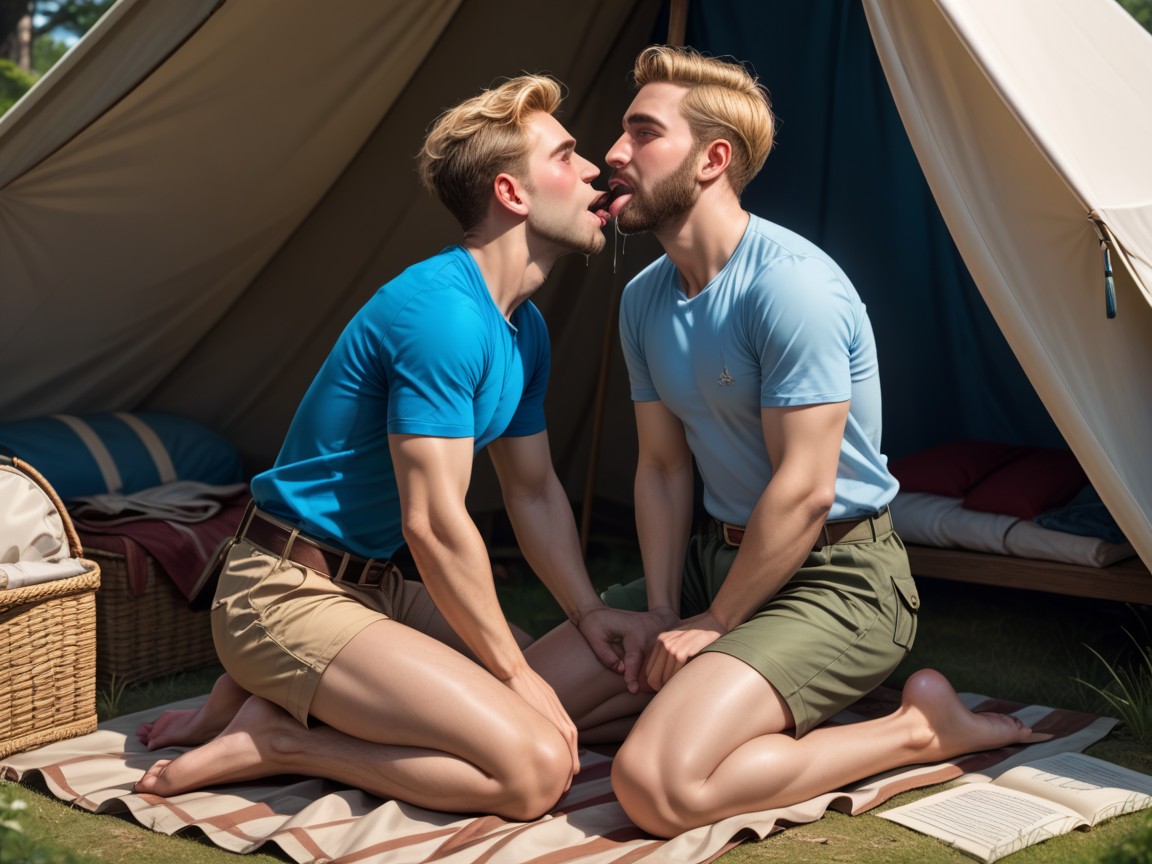 Cargo Shorts, Nsfw, Masculine AI Gay Porn