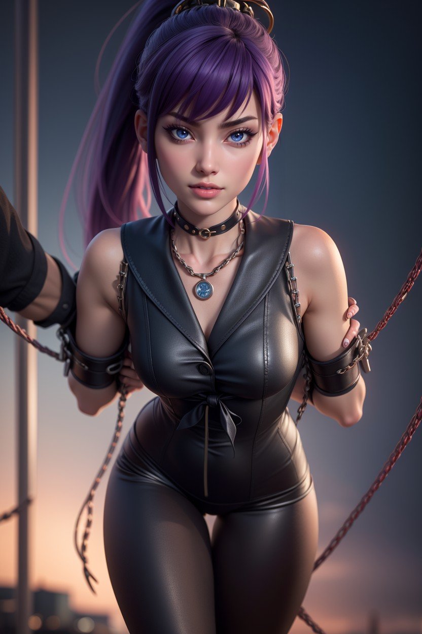 Busujima Saeko (high School Of The Dead), Restrained (bdsm), Full Body Furry AI Porn
