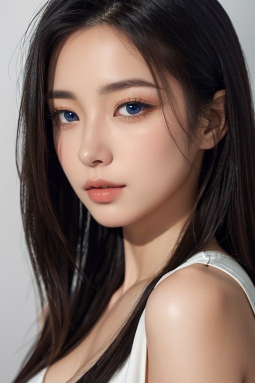 Ojos Azules, Maquillaje, JaponésPorno AI