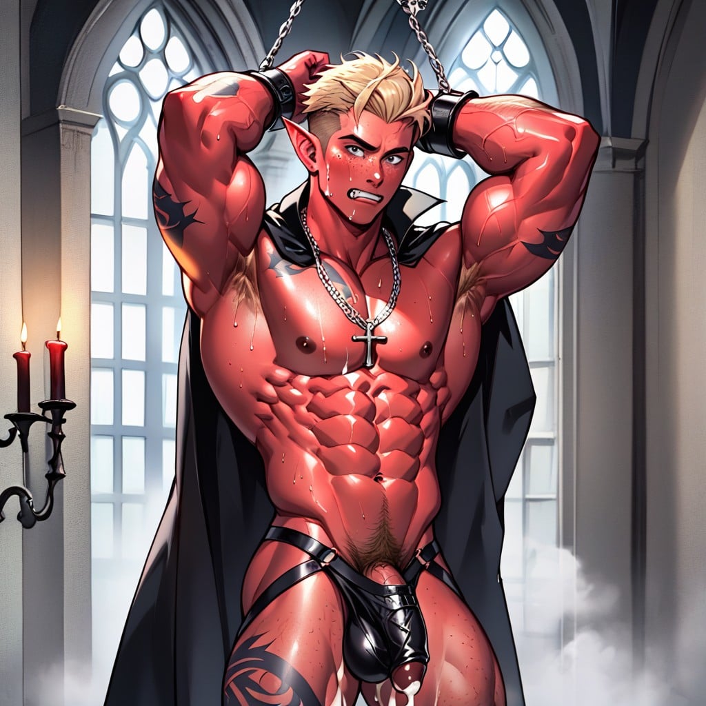 Night, Open Clothes, Thick Thighs AI Gay Porn