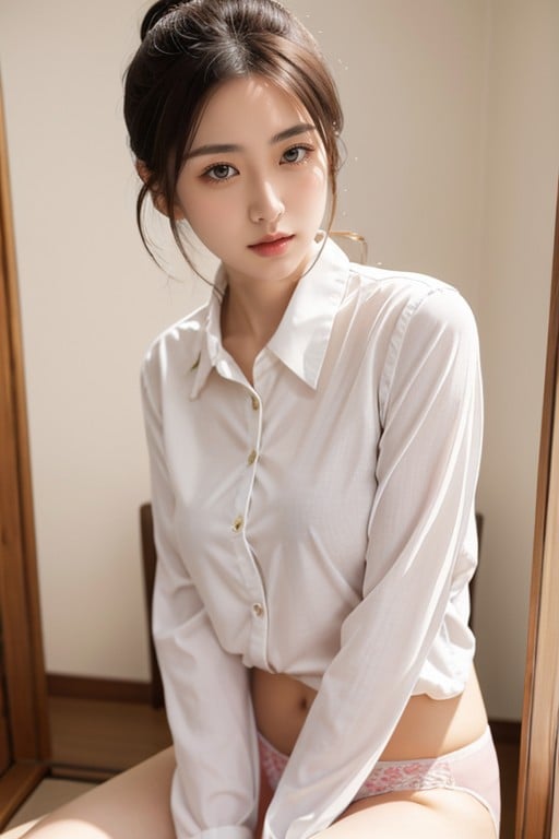 Japanese, Bottom Up (upskirt), School Uniform AI Porn