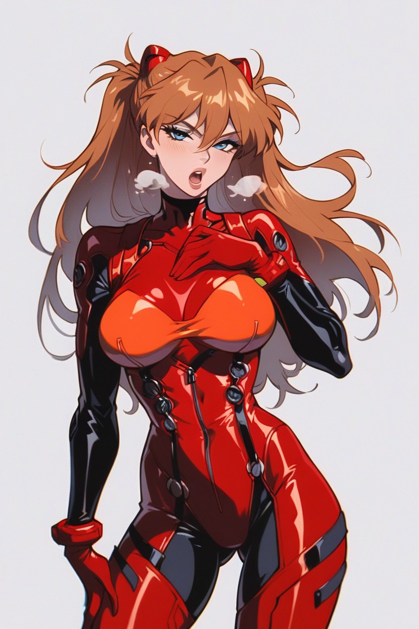 Looking Up, Moaning, Shiny Clothes Hentai AI Porn