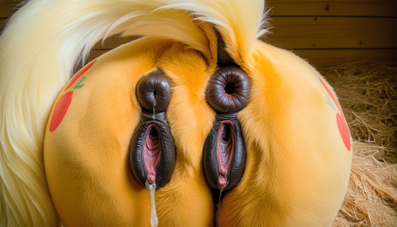 2 People, Gaping Anus, Excessive Urination Furry AI Porn