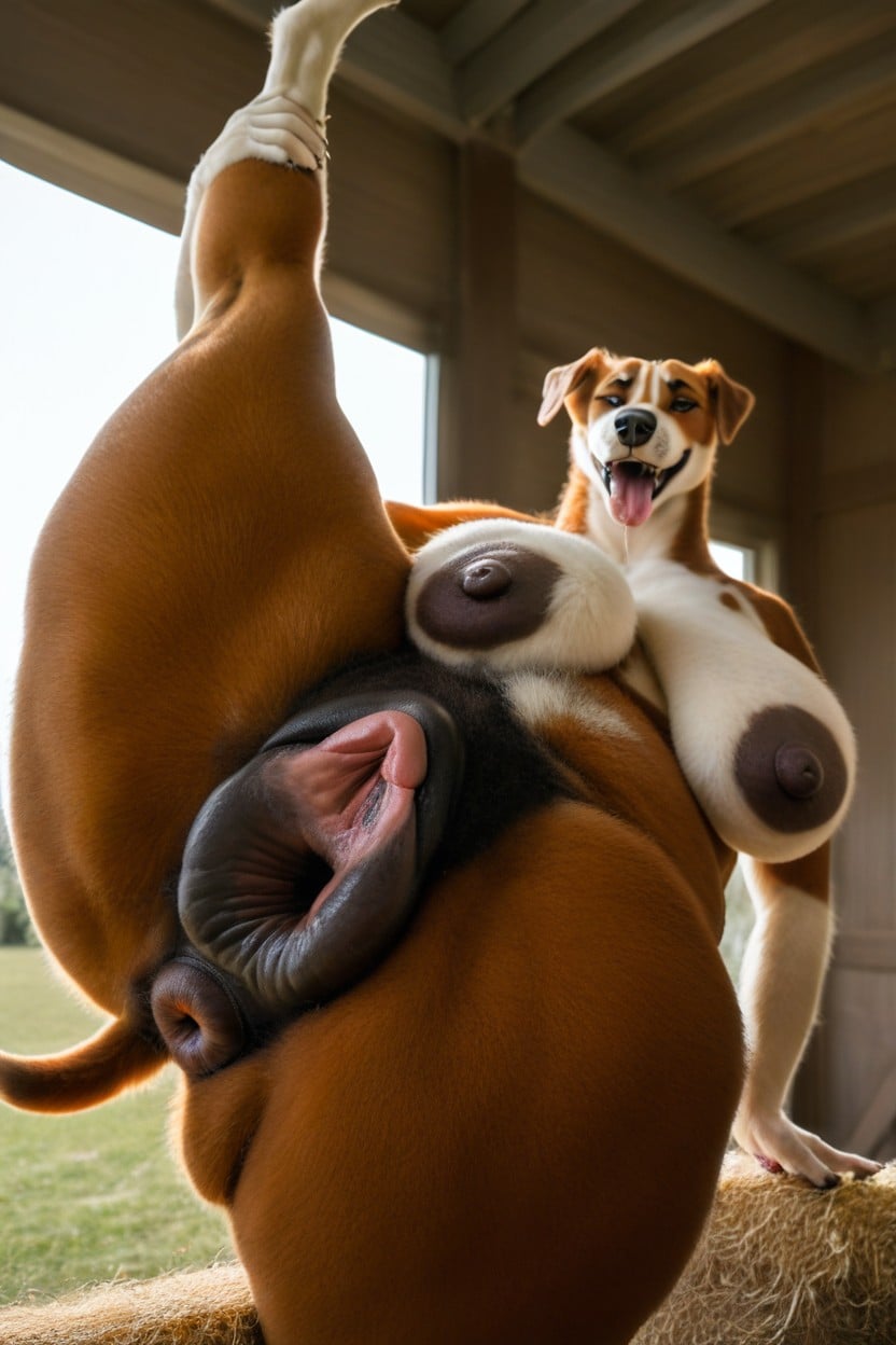 Natural Breast, Gigantic, Dark-brown Anus Furry AI Porn