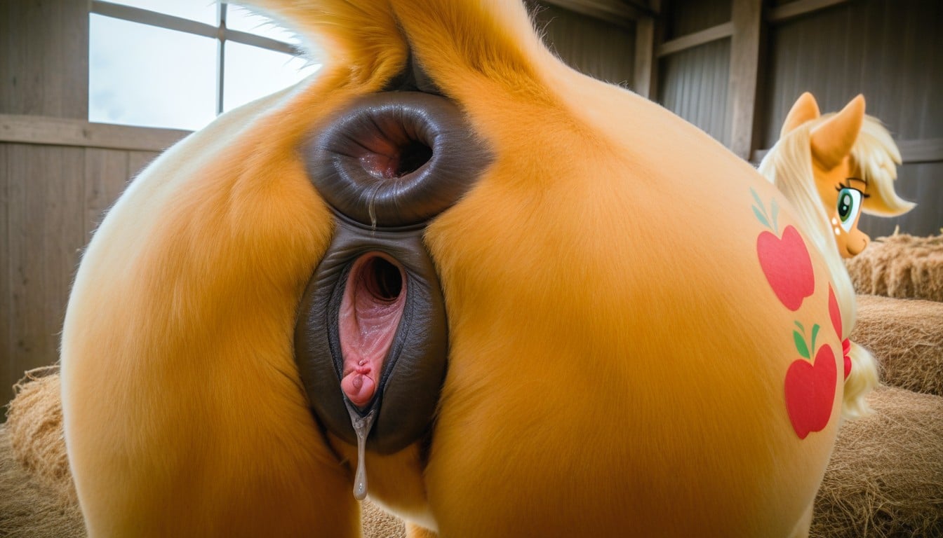 Giant Pony Anus, Gaping Pussy, Long Pony Pussy Furry AI Porn