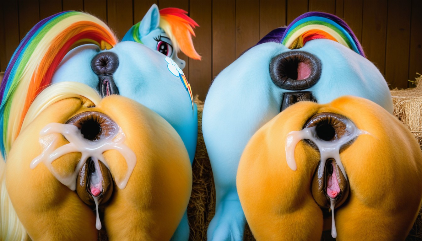 Enlarged Genitals, Dripping Pussy, Gaping Anus Furry AI Porn