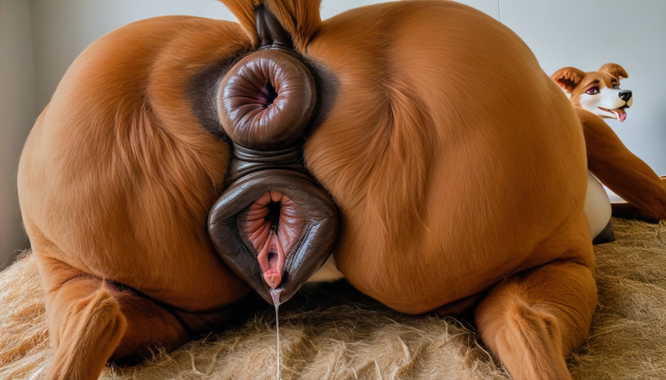 Penetration, Juno Beastars Furry Spreading Her Asshole, Wet Pussy Furry AI Porn