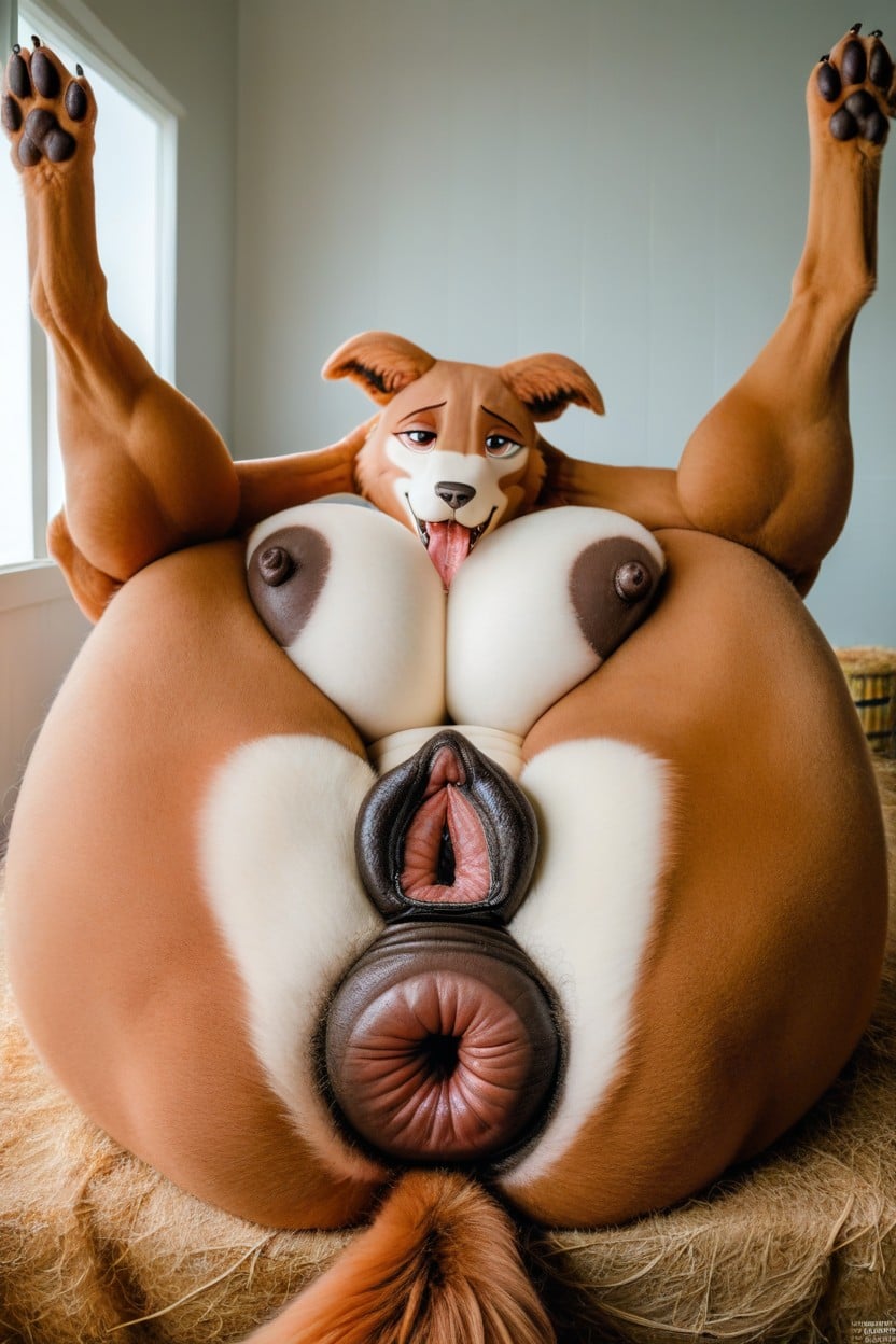 Massive Pony Asshole, Juno Beastars Furry Spreading Her Asshole, High Res Furry AI Porn