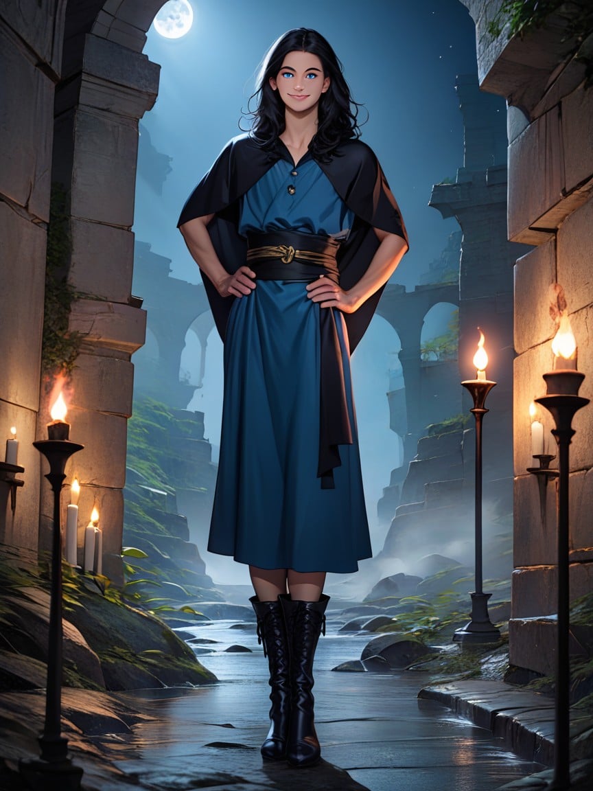 Blue Tunic, Wizard, Happy AI Gay Porn