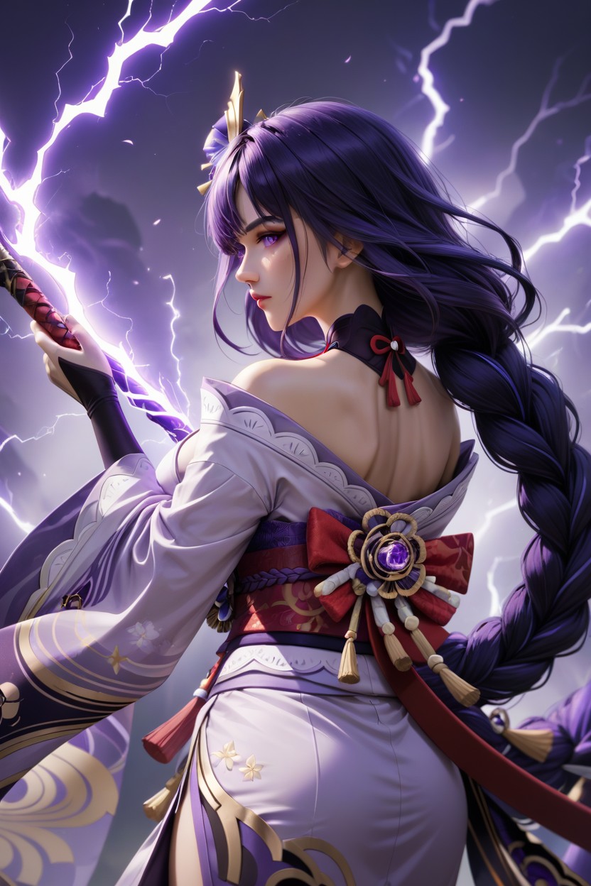 Mole, Lying, Raiden Shogun Hentai AI Porn