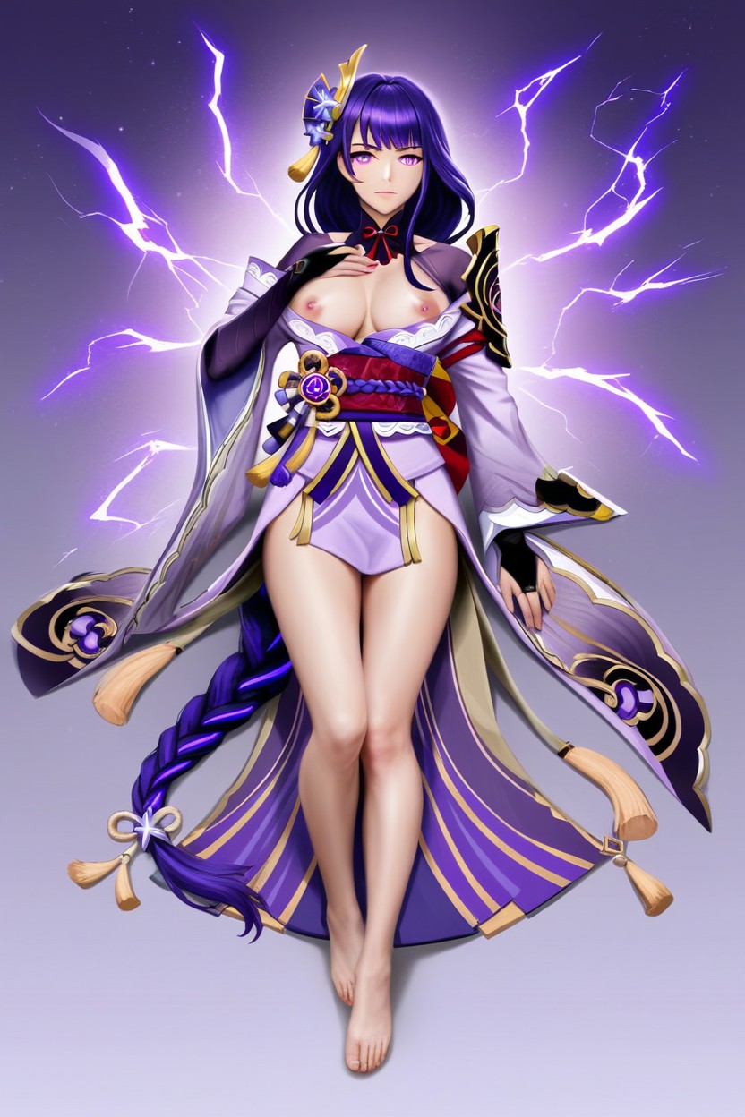 Purple Eyes, Long Sleeves, Mole Hentai AI Porn