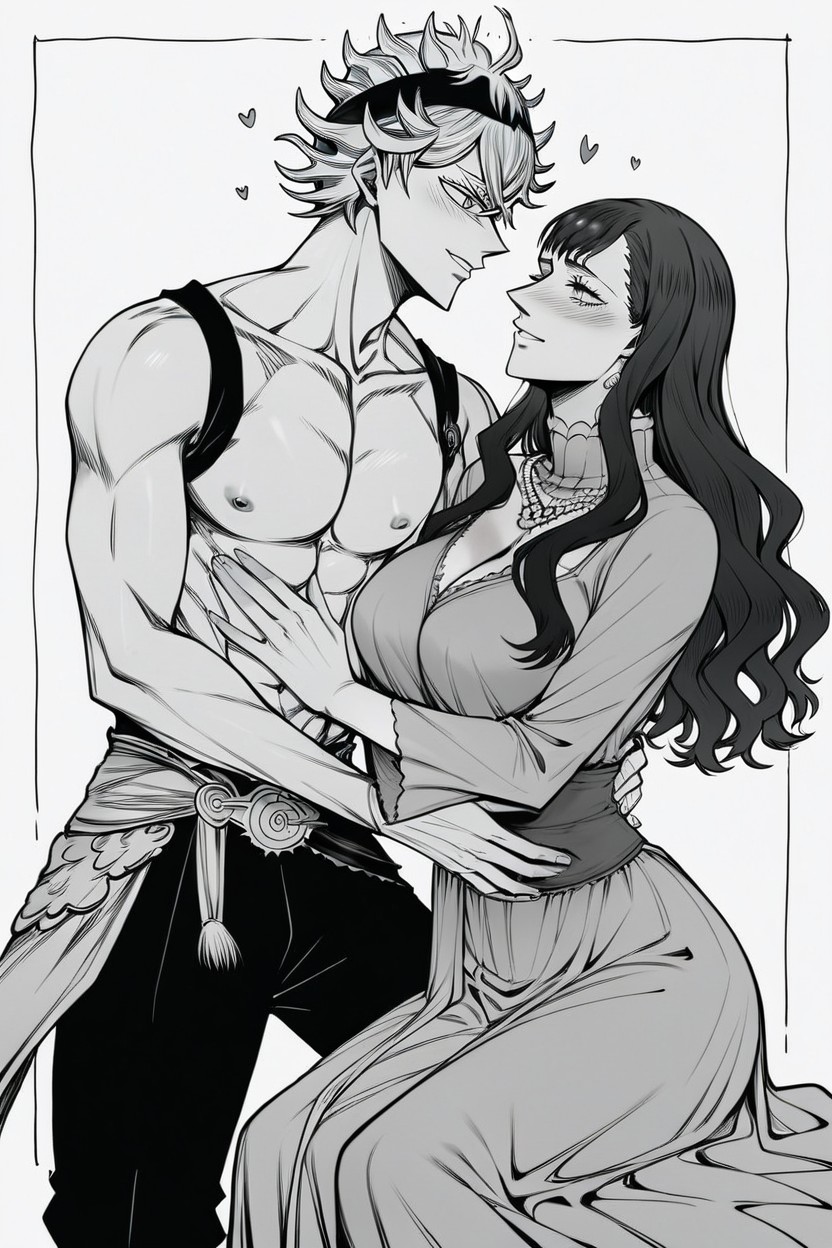 Astablack Clover, Couple, Vanessa Enotecablack Clover Furry AI Porn