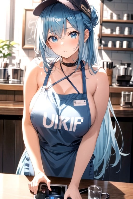 Naked, Aqua (konosuba), Warm Anime Furry AI Porn