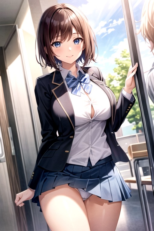 Explicit, School Hallway Background, Absurdres AI Porn