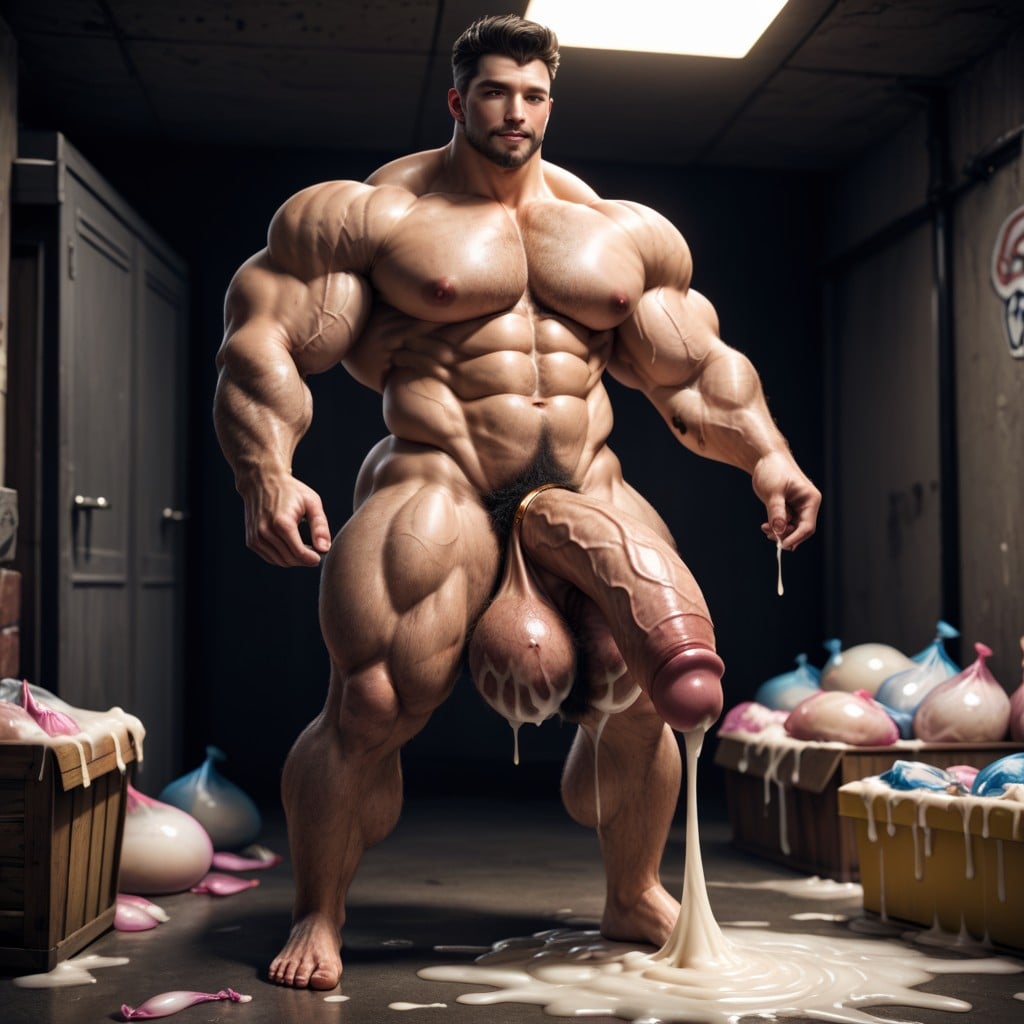 Muscular, All Face Visible, Gigantic Balls AI Gay Porn