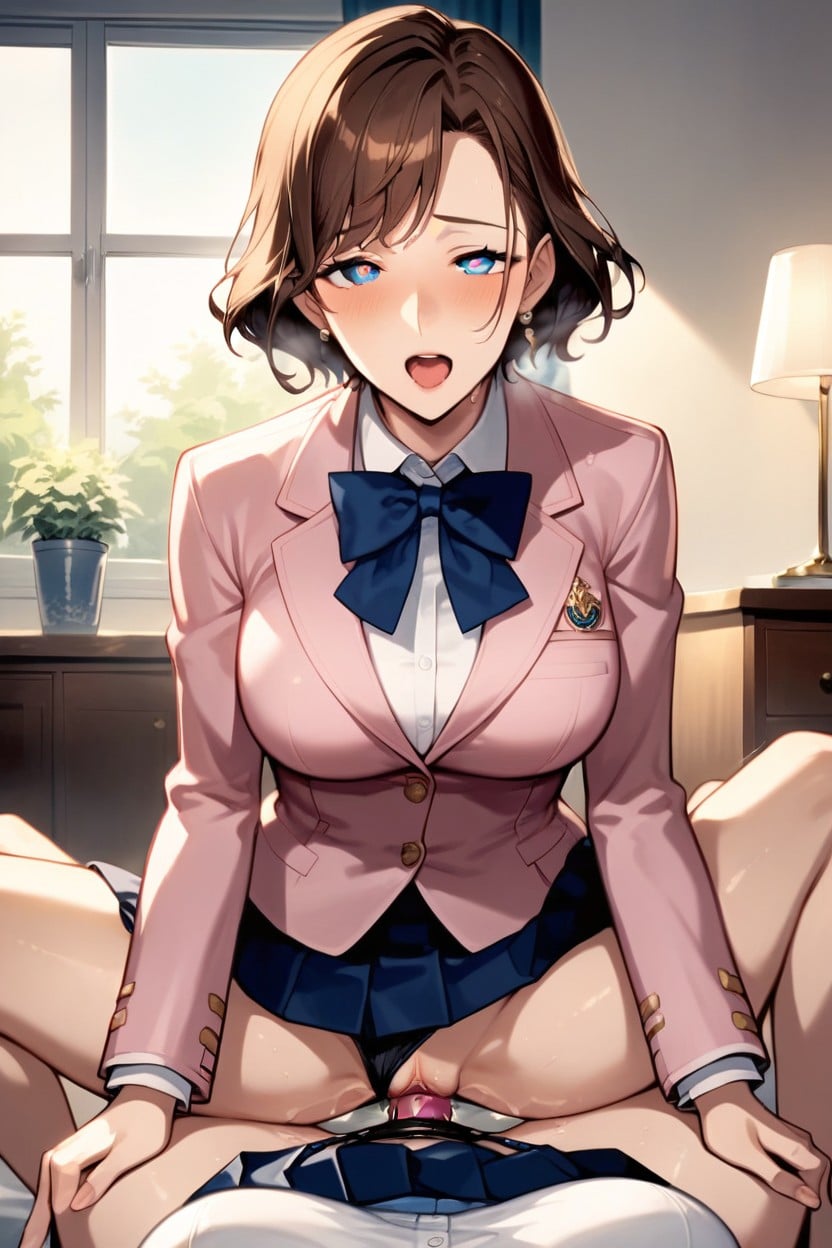 Absurdres, Pink Jacket, White Thong Hentai AI Porn