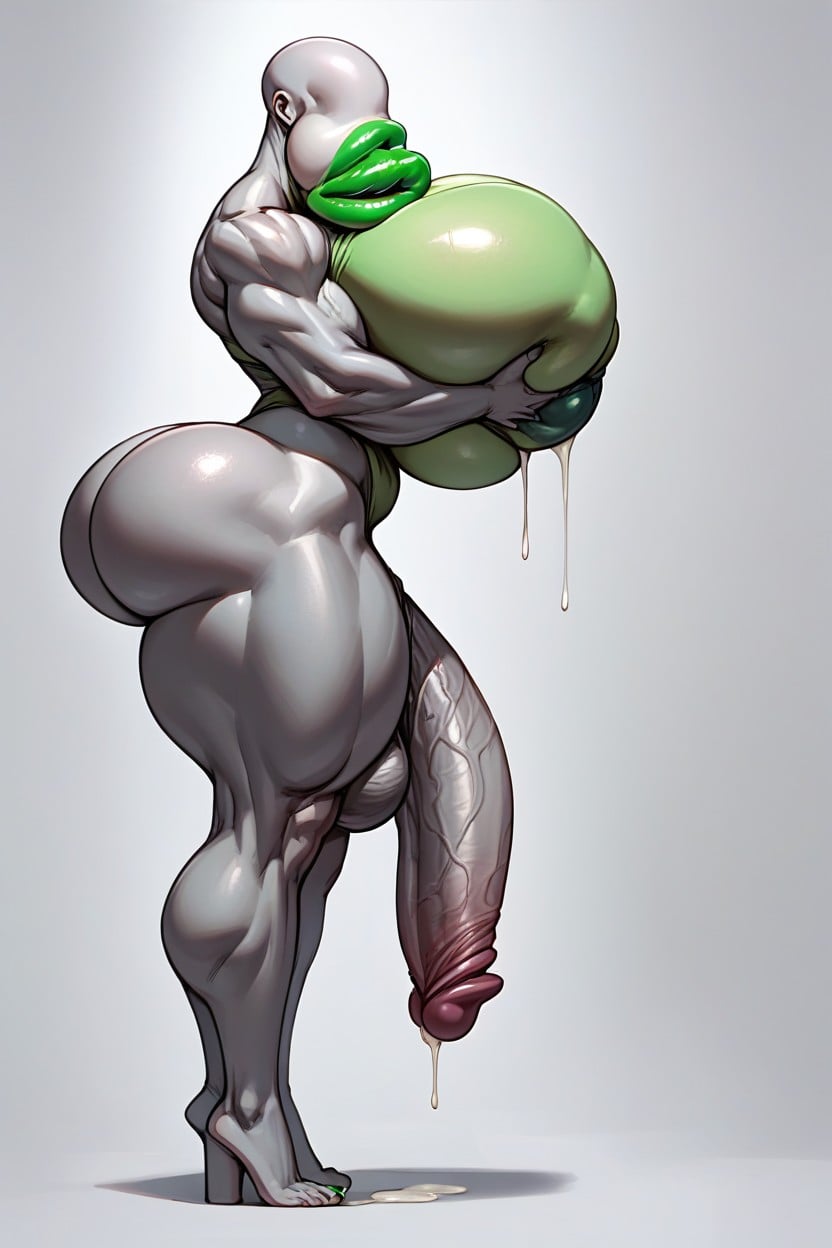 Tall Body, Full Body, Nipple Piercings Shemale AI Porn