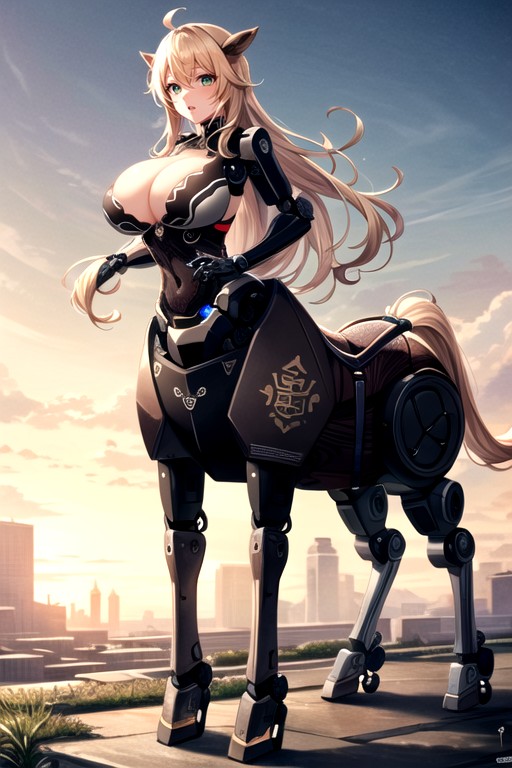 Unreal Engine, Long Hair, Robot Limb Hentai AI Porn