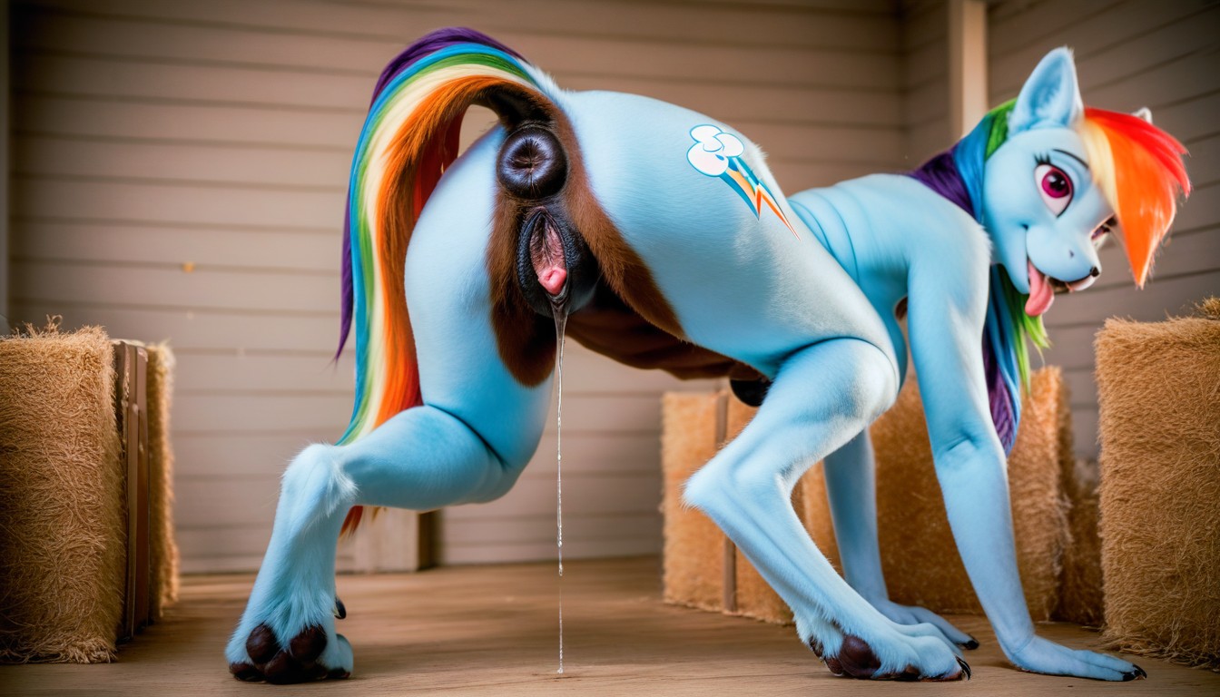 Mlp, Enlarged Genitals, Giant Pussy Furry AI Porn