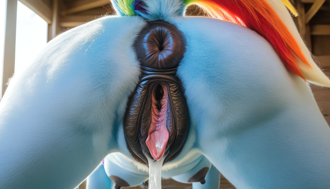 Close Ass Shot, Real Life, Detailed Face Furry AI Porn
