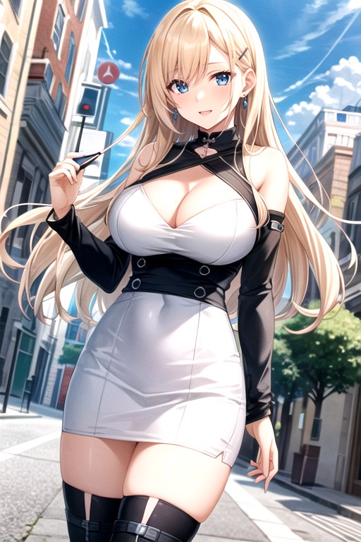 Outdoors, Long Hair, Anime Hentai AI Porn
