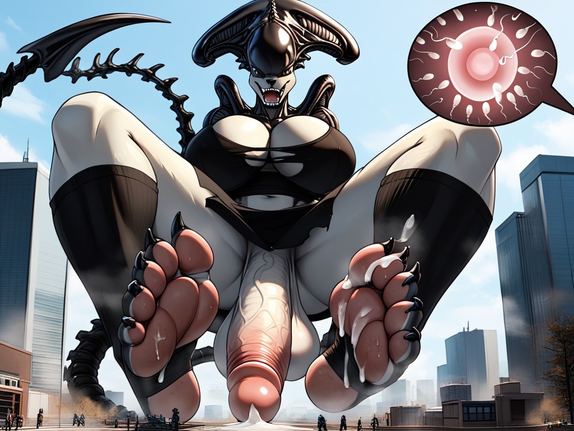 Extremadamente Pesado En La Parte Inferior, Orgásmica, Hyper Furry IA