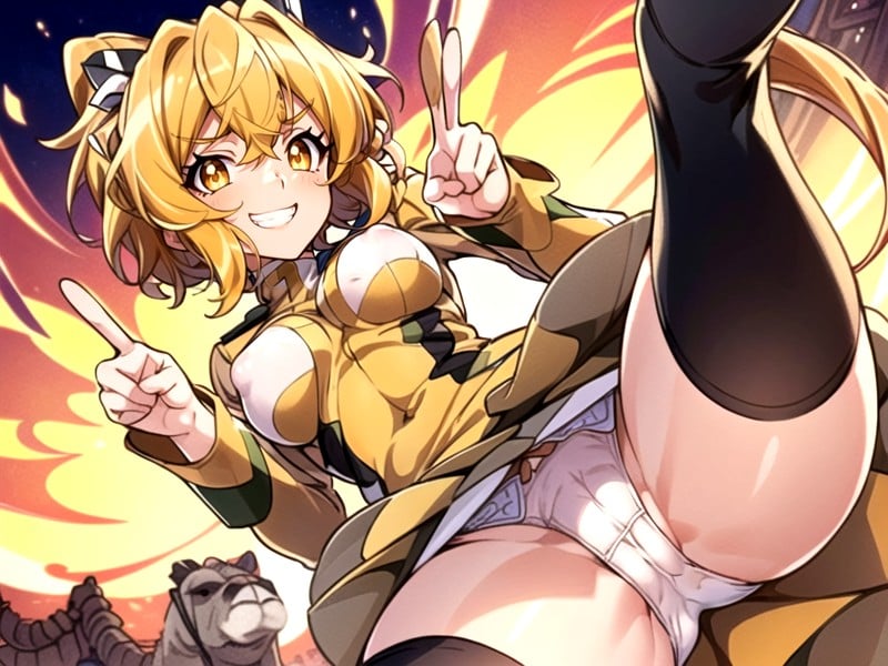 Tachibana Hibiki From Symphogear, Best Quality, Black Eyebrows AI Porn