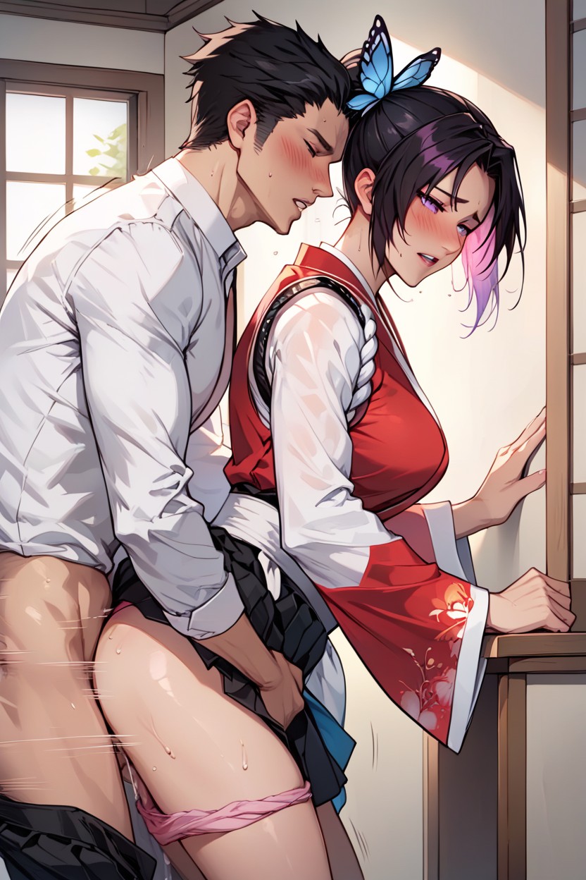 Blush, Clothed Sex, Butterfly Hentai IA