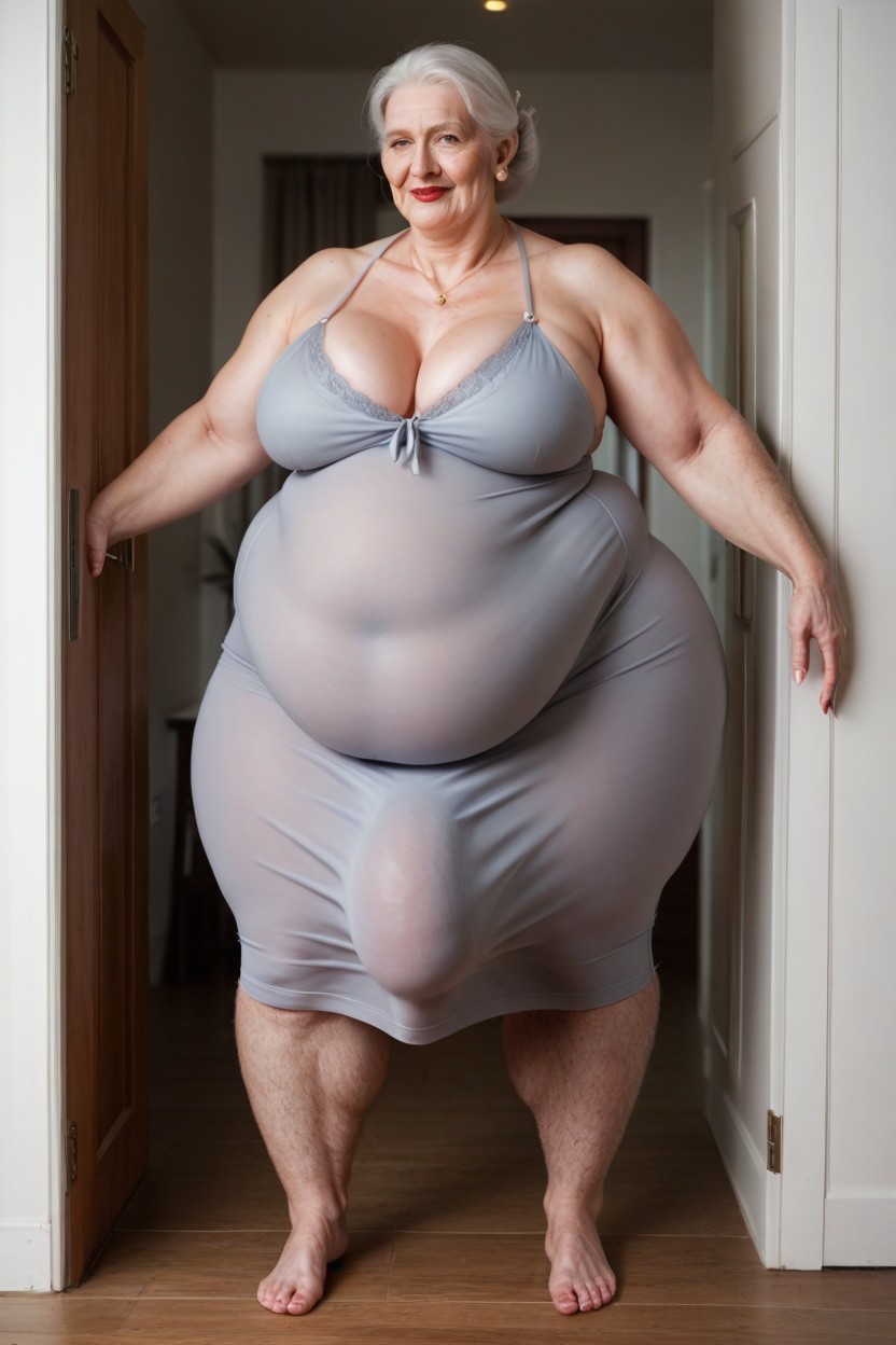 Extremely Large Ass, Gigantic Saggy Breast, Fat Shemale AI Porn