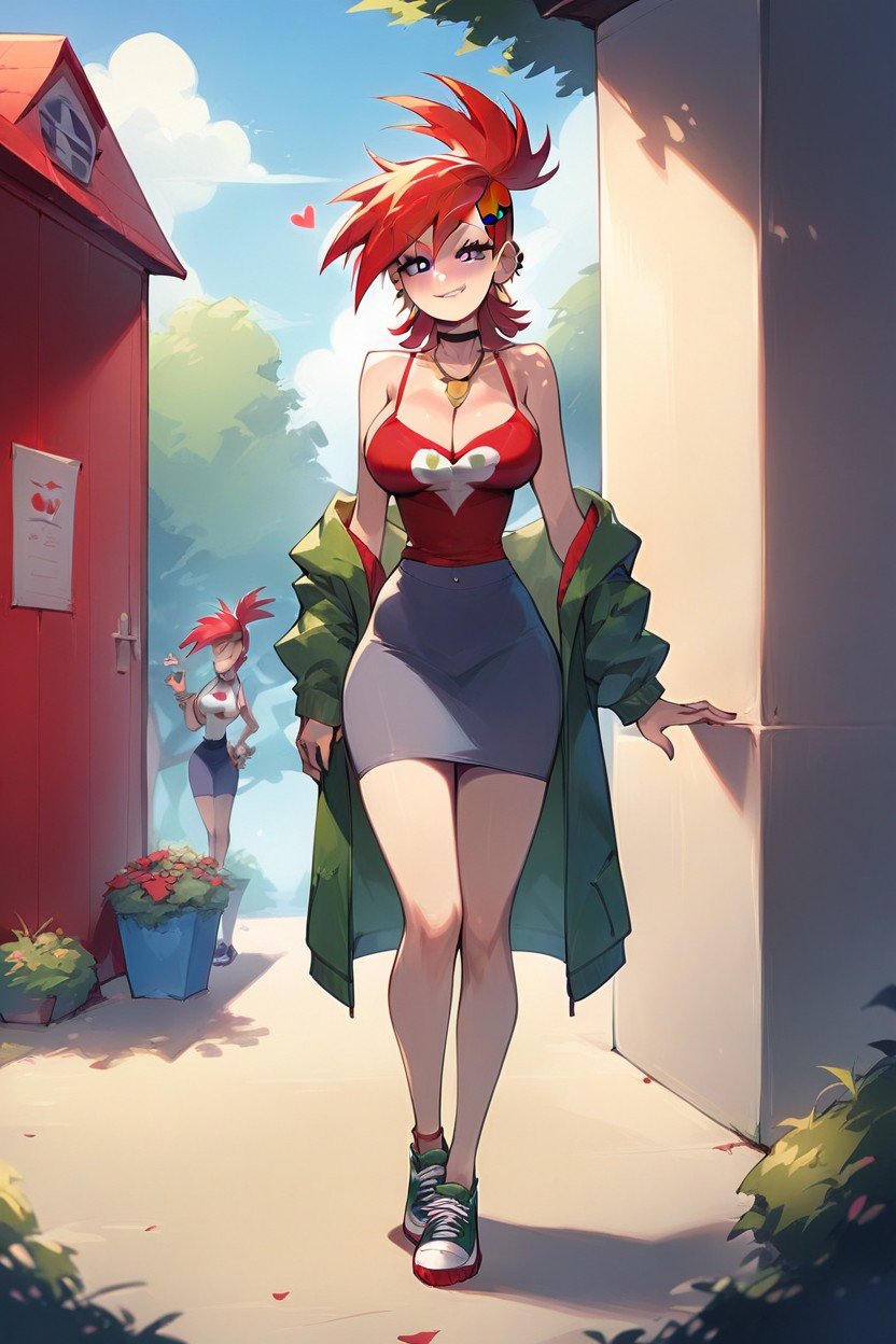 Full Body, "frankie Foster" Foster's Home For Imaginary Friends, Outdoors AI Gay Porn