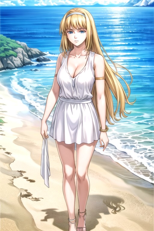Beach, Manga In Color, Ymir Fritz (attack On Titan) AI Gay Porn