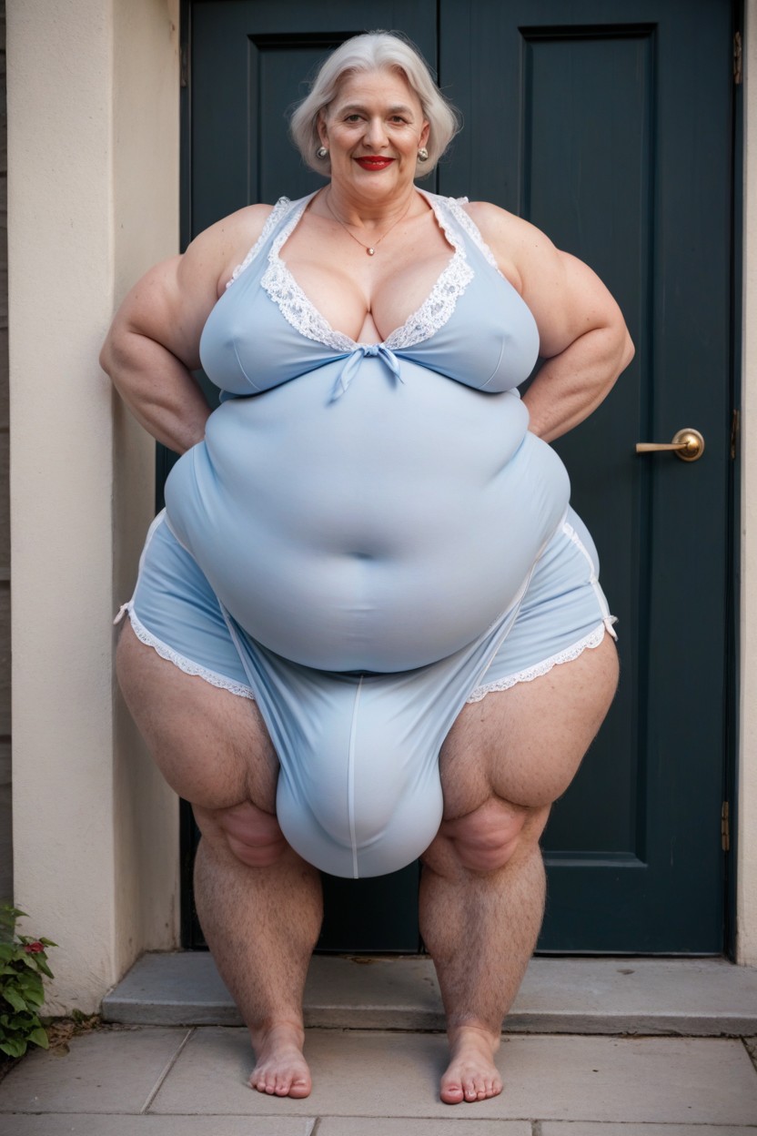 Pijamas, Obese, Piel Pálida Porno shemale IA