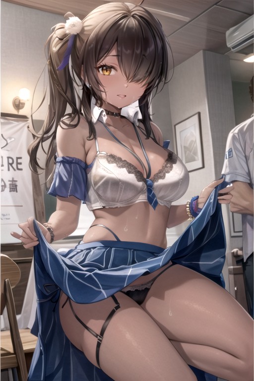 Naga (nikke), Bust Shot, Bottom Up (upskirt) Furry AI Porn