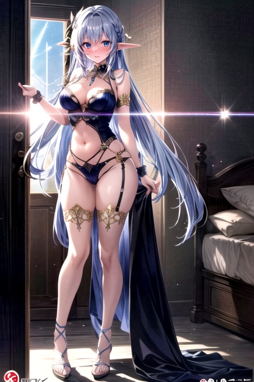 Embarrassed , Bedroom, Night AI Porn