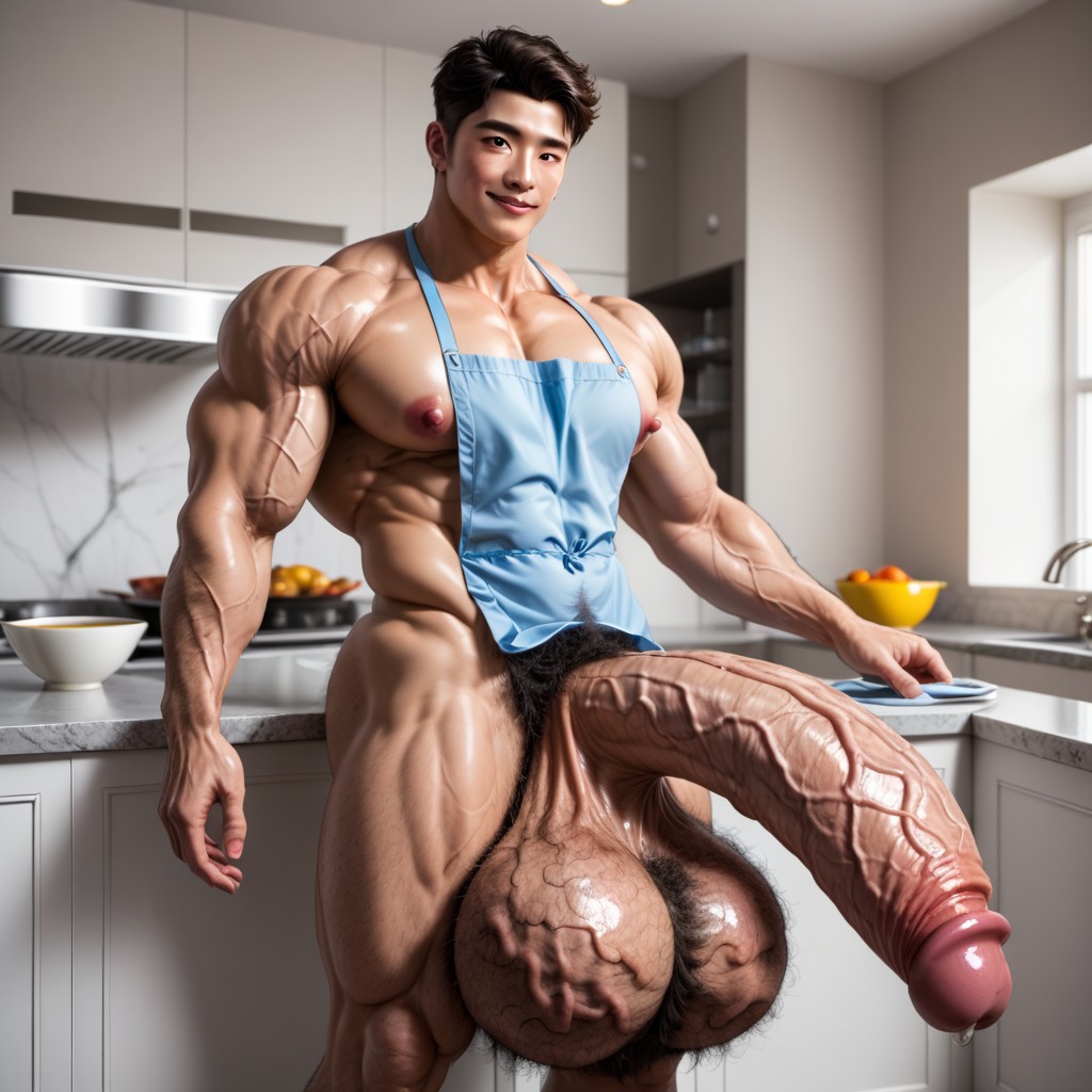 Nsfw, Cock Male, Extrem Hairy Body AI Gay Porn