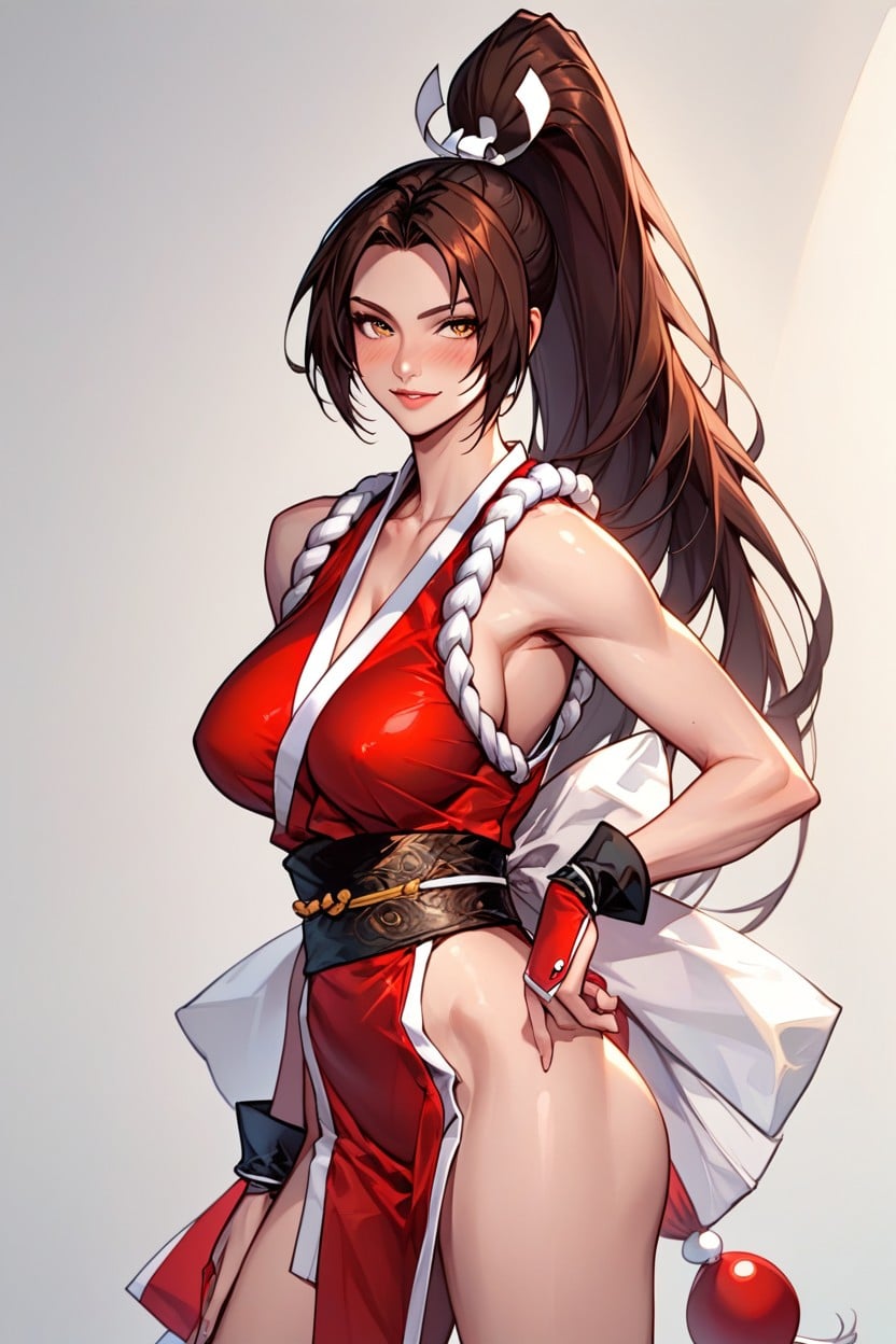 Seductive, Confident, Rosy Cheeks AI Porn