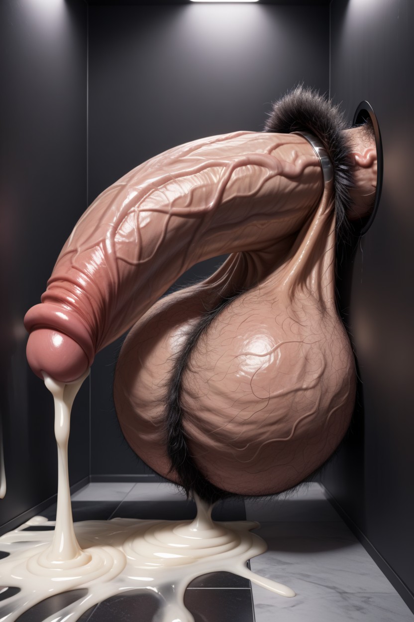 Cum Flooding Floor, Gigantic Bulge, Massive Balls AI Gay Porn