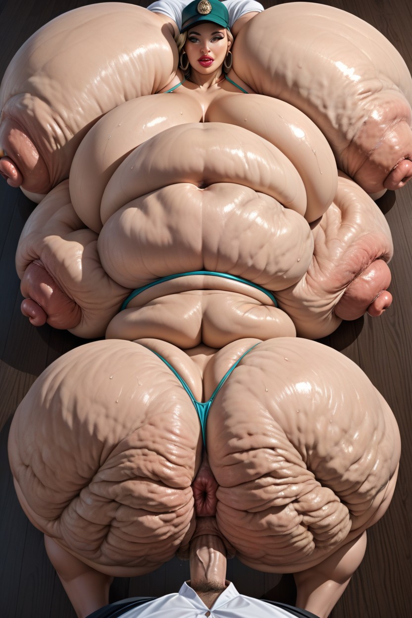 Sweaty, Barista, Weight Gain Transformation Furry AI Porn