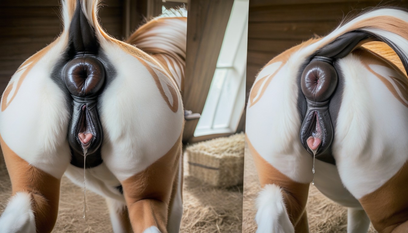 конский pussy секс Close Ass Shot, Large Puffy Clitoris, Giant Pony Pussy Фурри AI порно