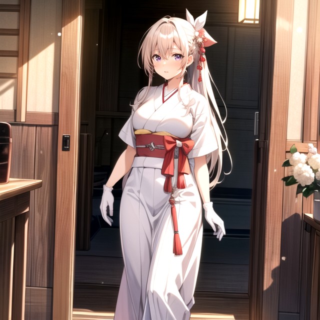 Small Breast, White Hair, Braided Hentai AI Porn